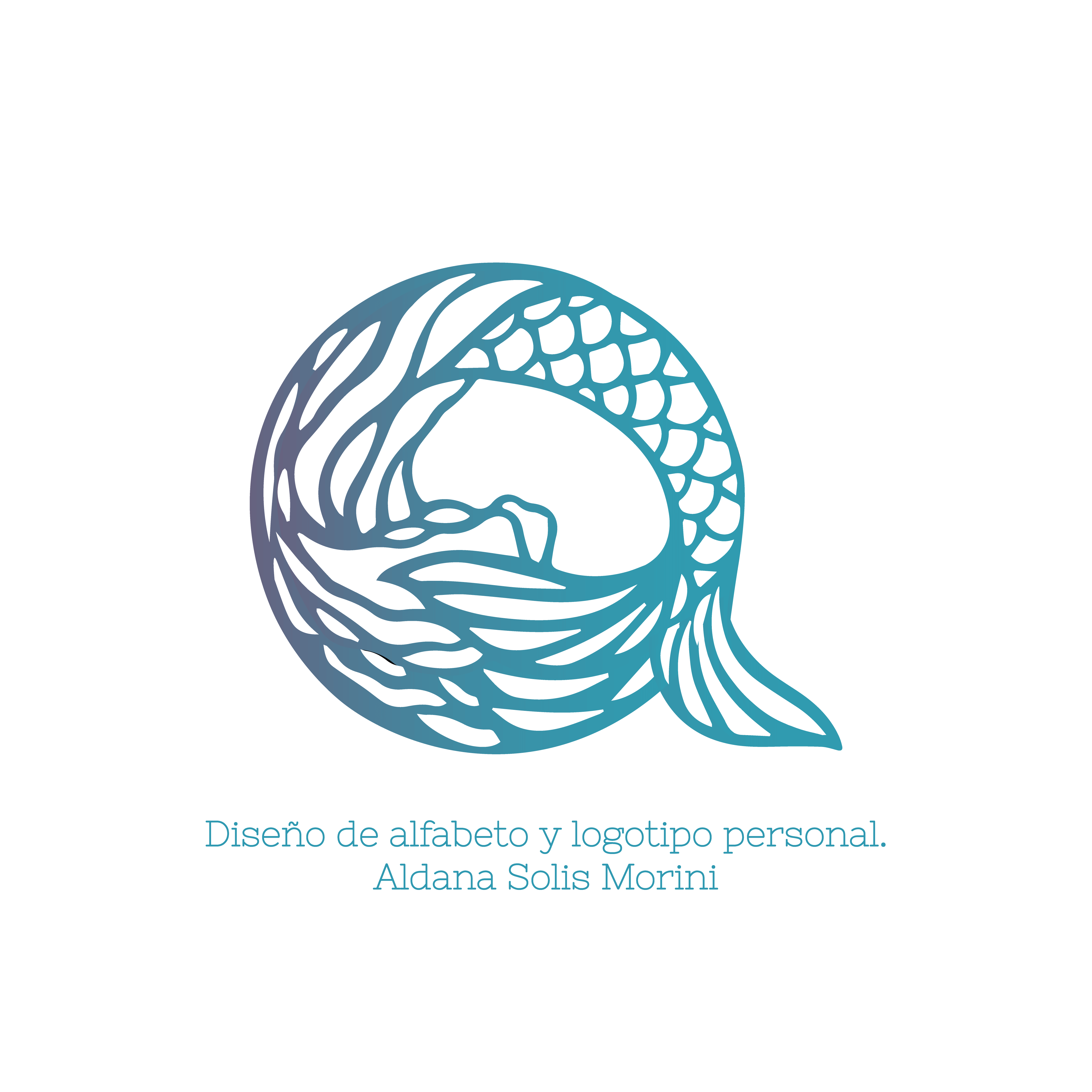 Alfabeto y Logo: Marino