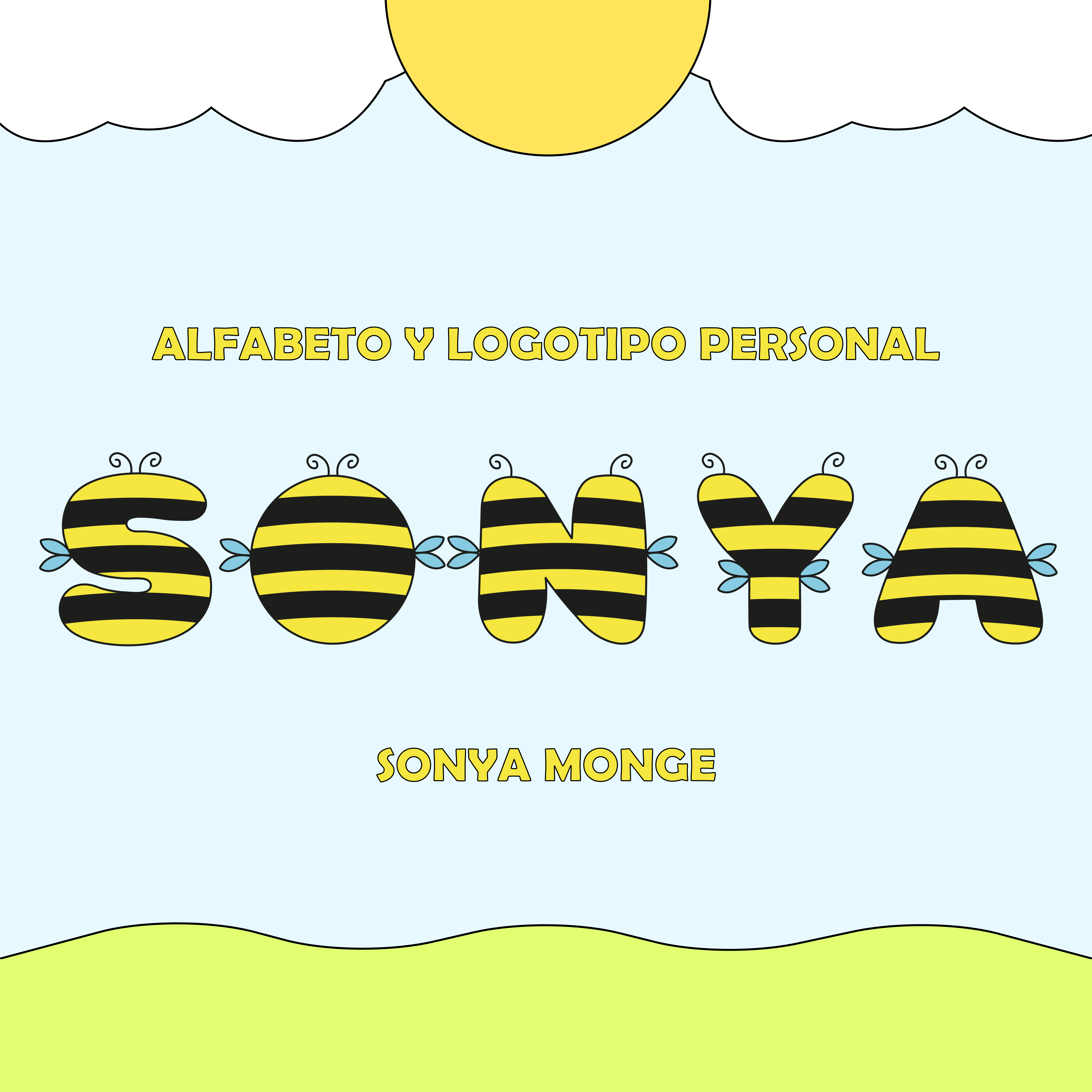 Sonya Monge: alfabeto y logotipo personal